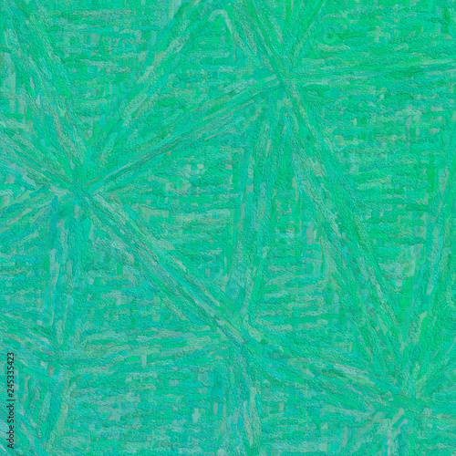 Green and blue  Impressionism Impasto in square shape background illustration.