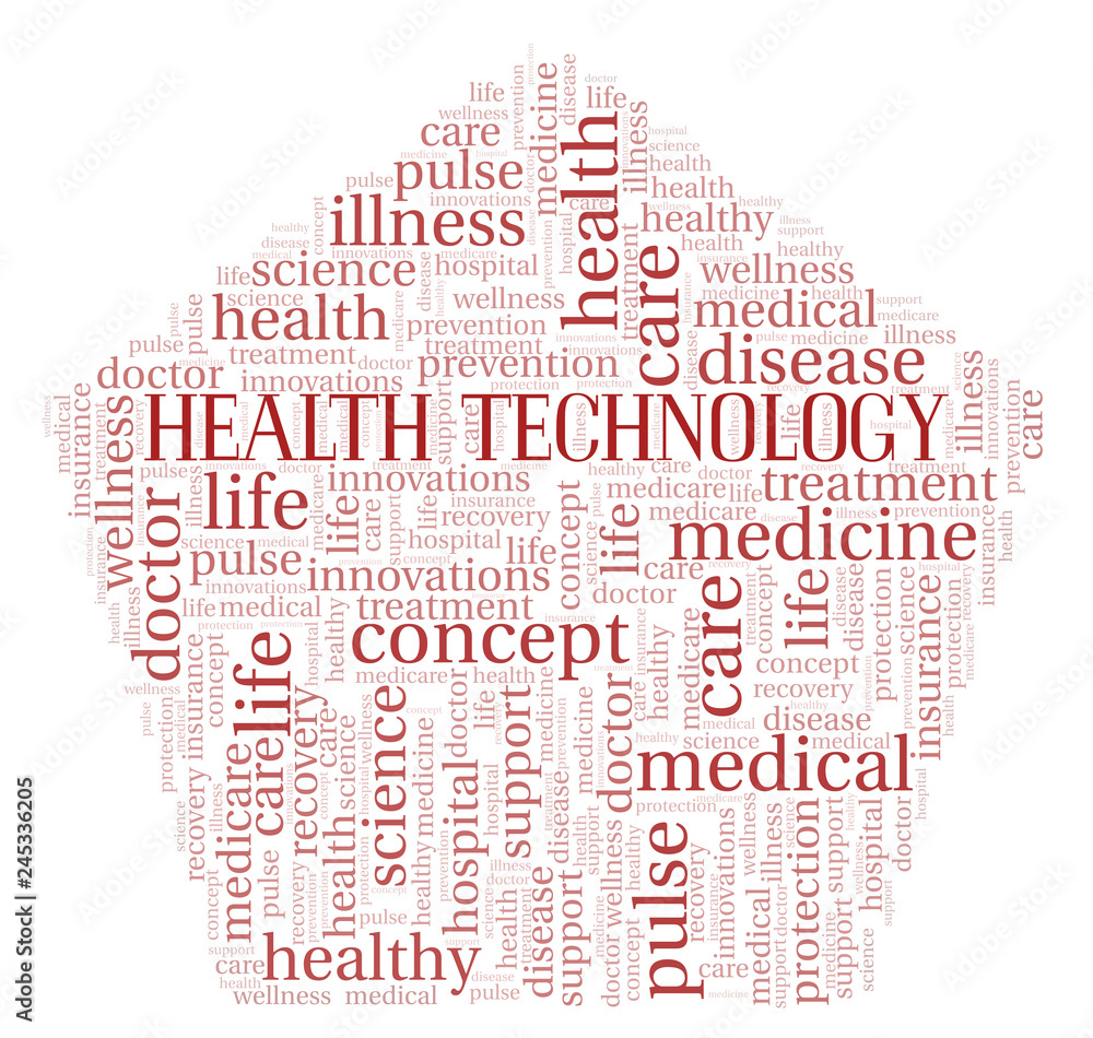Health Technology word cloud.