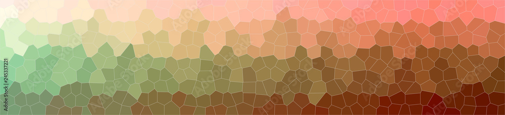 Illustration of abstract Orange, Brown And Green Small Hexagon Banner background. Illustration of abstract Orange, Brown And Green Small Hexagon Banner background.