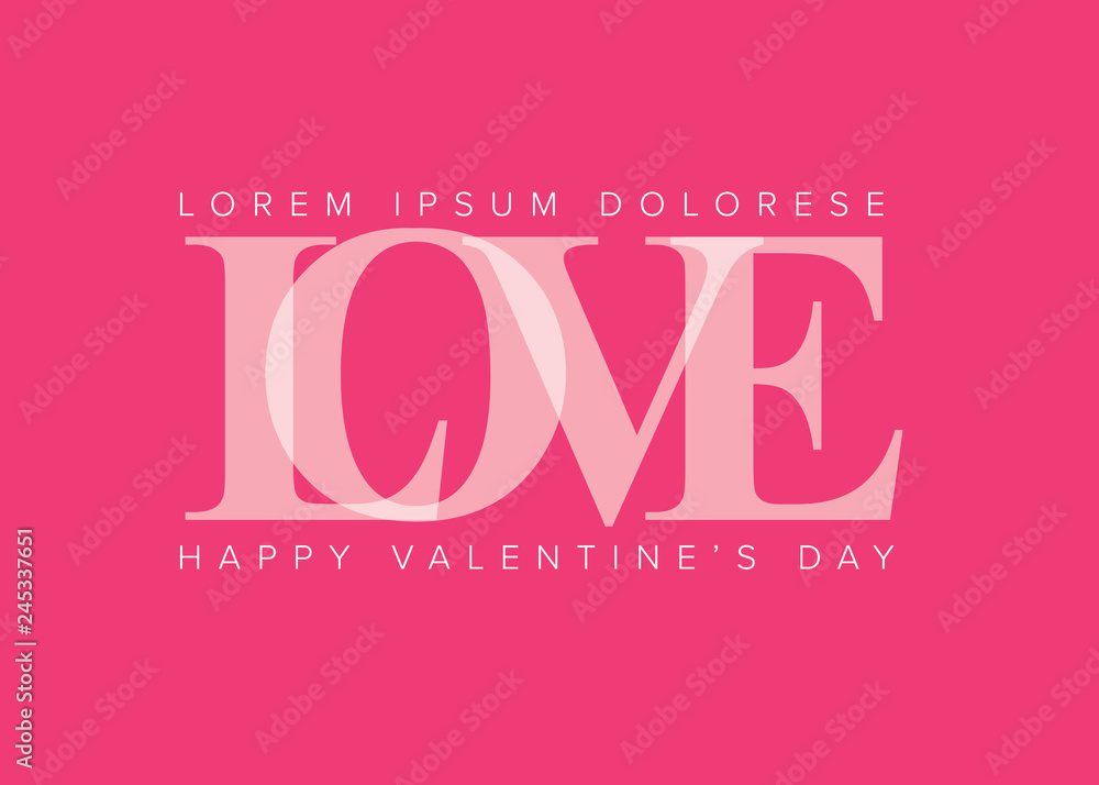 Minimalist love valentines card template Minimalist love valentines card template
