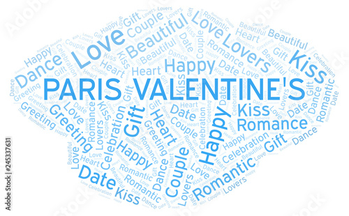 Paris Valentine's word cloud.