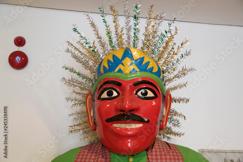 Indonesian mask in the Wajang doll museum in Jakarta photo