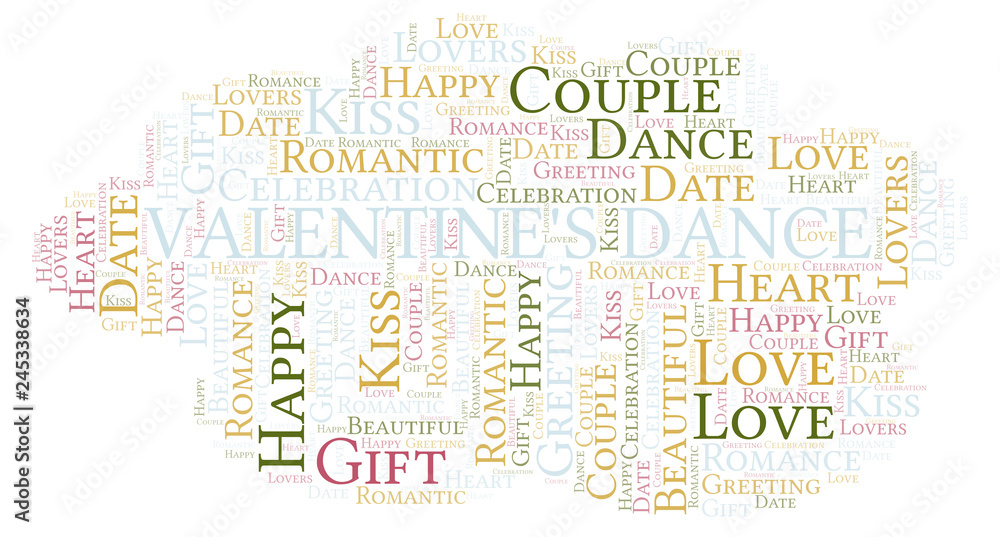 Valentine's Dance word cloud. Valentine's Dance word cloud.