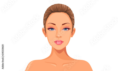 Beautiful women face