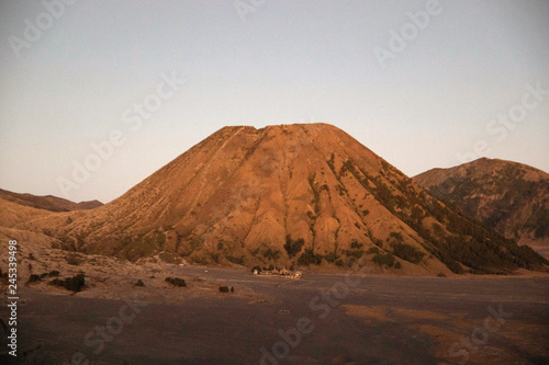 Landscape round bromo vulcano   Mount Bromo  is an active volcano  Tengger Semeru National Park  East Java  Indonesia.