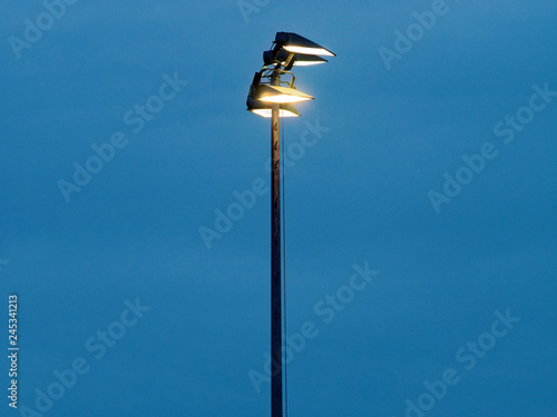 street lamp at night