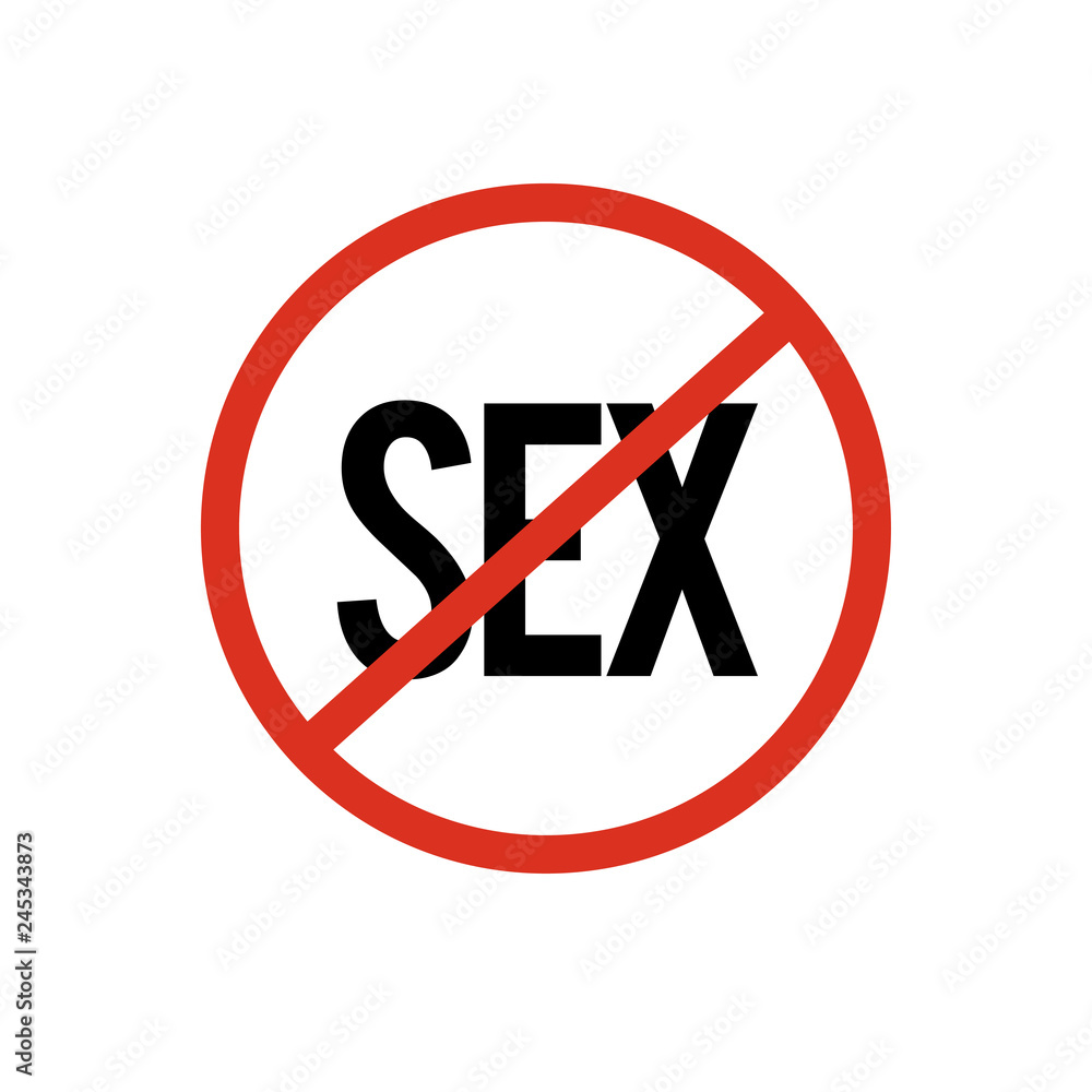 stop sex sign symbol Stock Vector | Adobe Stock