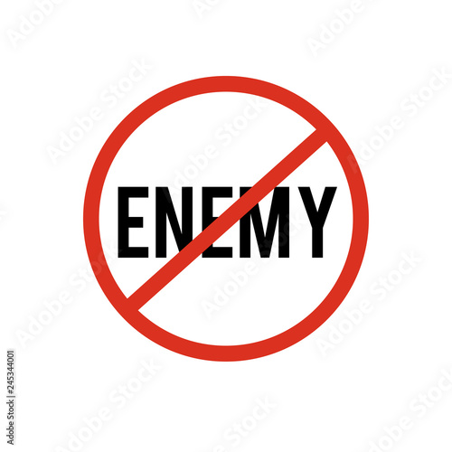 no enemy sign symbol