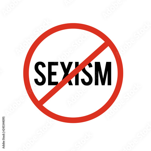 no sexism sign symbol