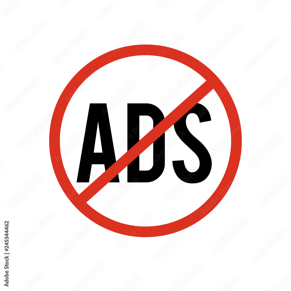 no ads sign symbol no ads sign symbol