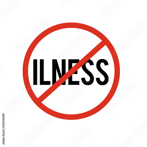 no illness sign symbol