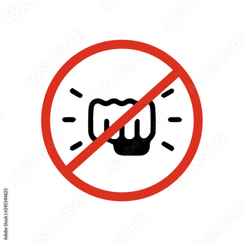 stop fight sign symbol