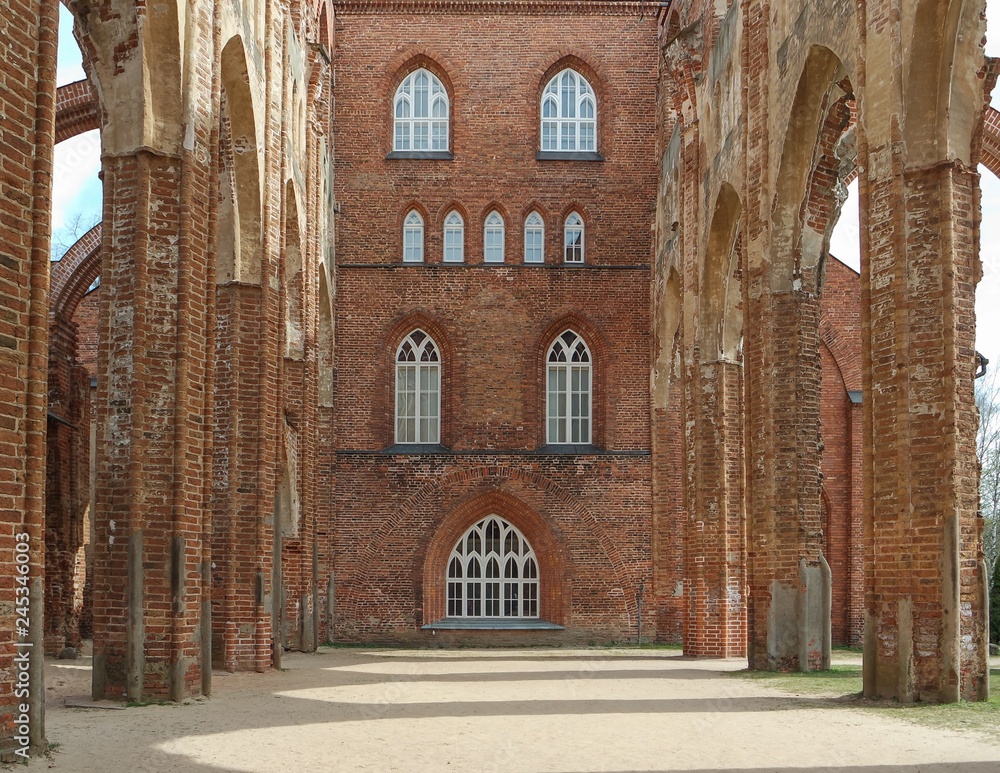 Ruins of Tartu Cathedral (Dorpat), Estonia
