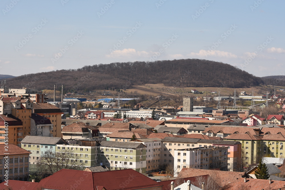 Romania,Bistrita, view from Evangelical Church Tower- 2017