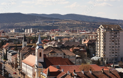 Romania,Bistrita, view from Evangelical Church Tower- 2017 photo