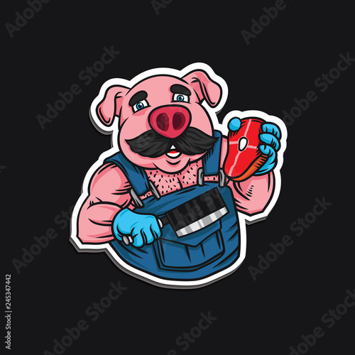 pig butcher character