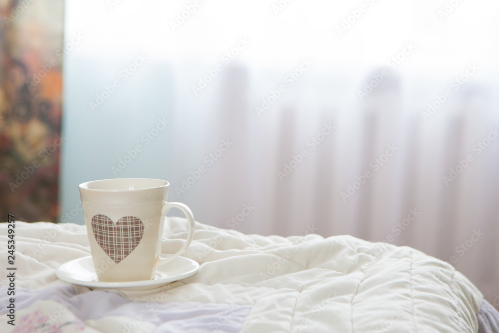 Morning coffee in bed