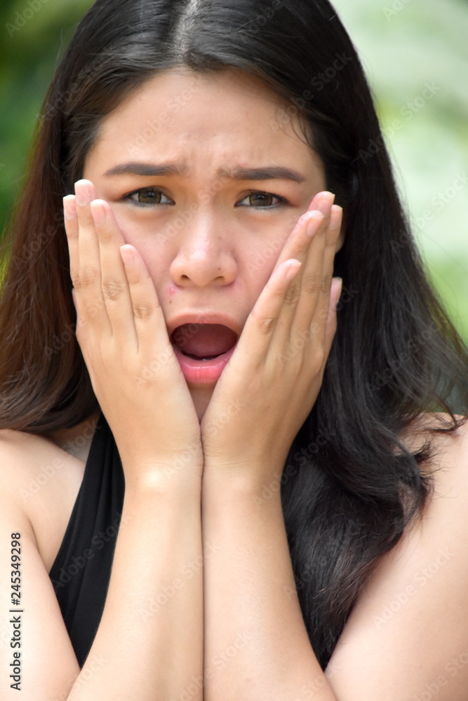 Startled Pretty Diverse Female Startled Pretty Diverse Female