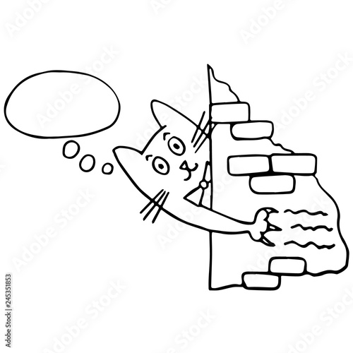 8 march cat love disease thermometer pills dialogue cartoon isolated vector silhouette
