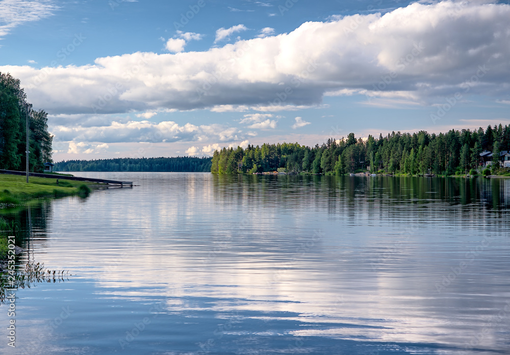 Lake Syvärijärvi in Nilsiä, Kuopio, Finland
