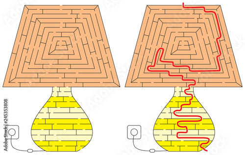 Lamp maze