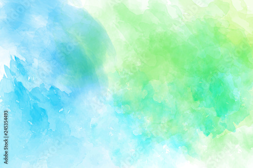 Green vector watercolor background