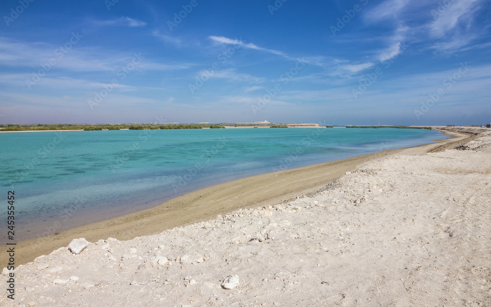 United Arab Emirates (UAE), Sir Bani Yas island sea beach, Abu Dhabi, Persian Gulf