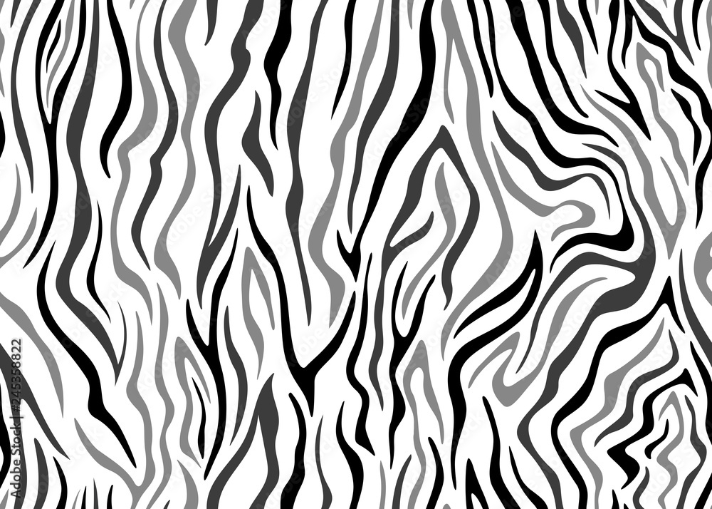 zebra print seamless pattern - Vector zebra print seamless pattern - Vector