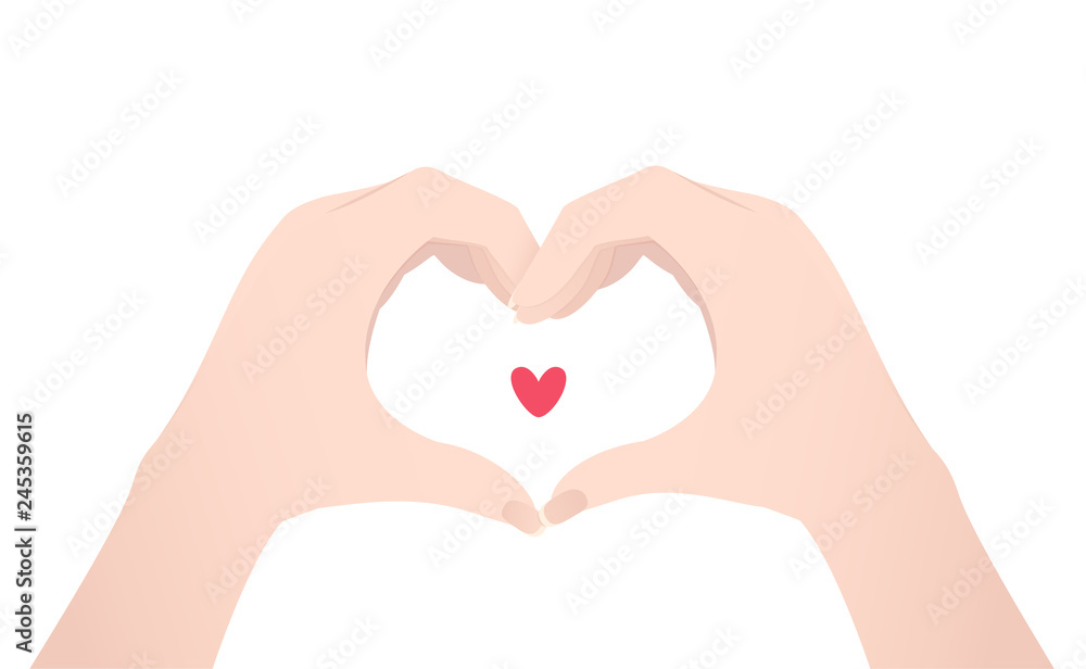 Obraz premium Hand heart