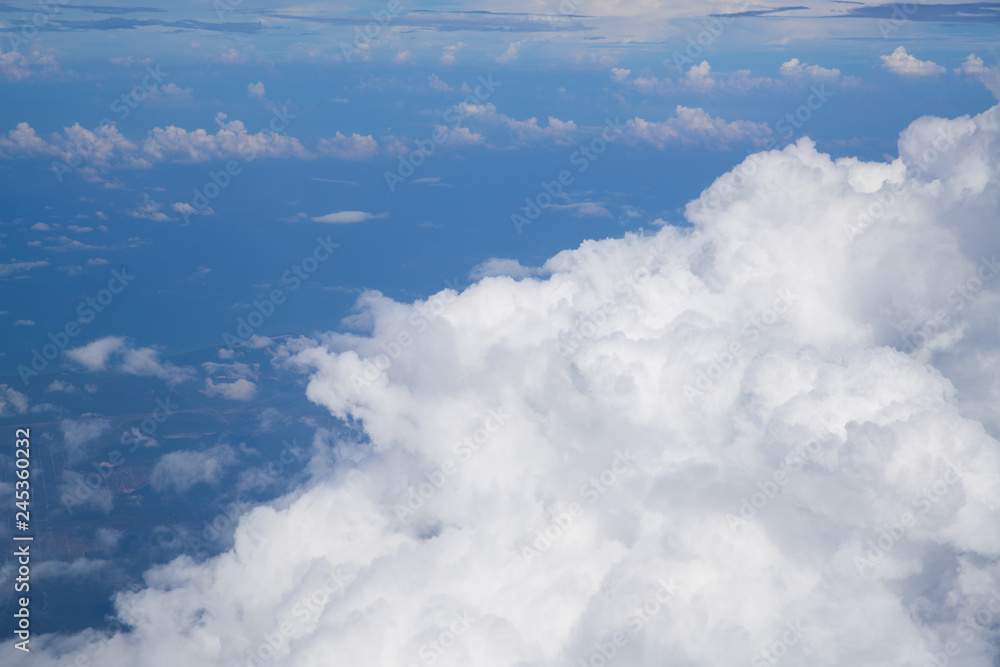 Sky background over spread cloud scatter, Sky background over spread cloud scatter,