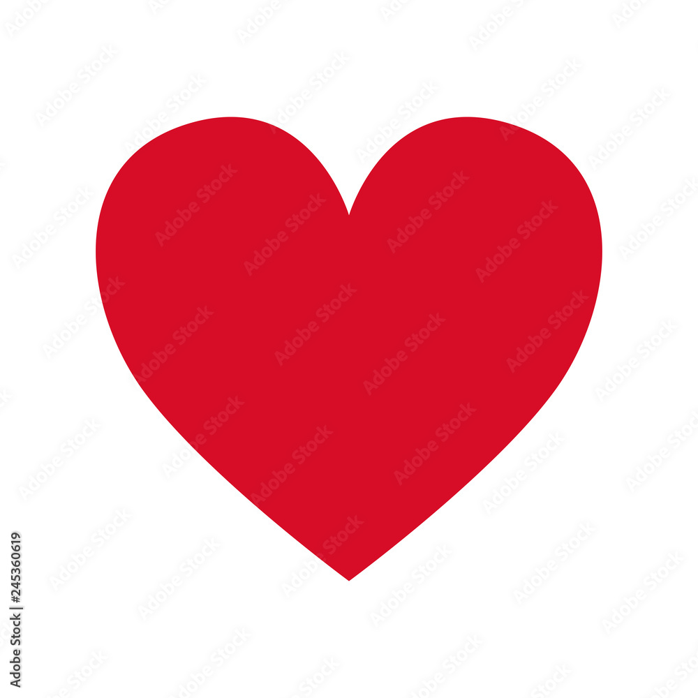 Red heart vector icon vector valentine isolated Red heart vector icon vector valentine isolated