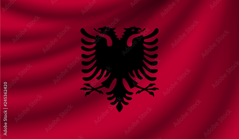 Fototapeta premium Realistic flag, vector illustration