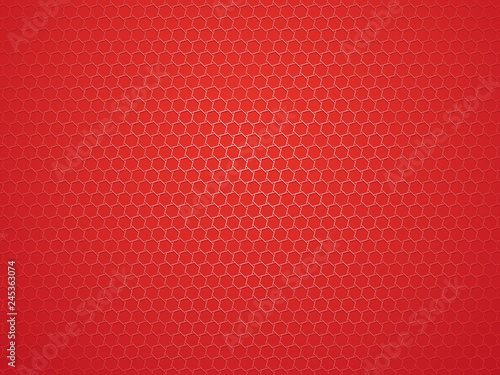 abstract red geometric hexagon background