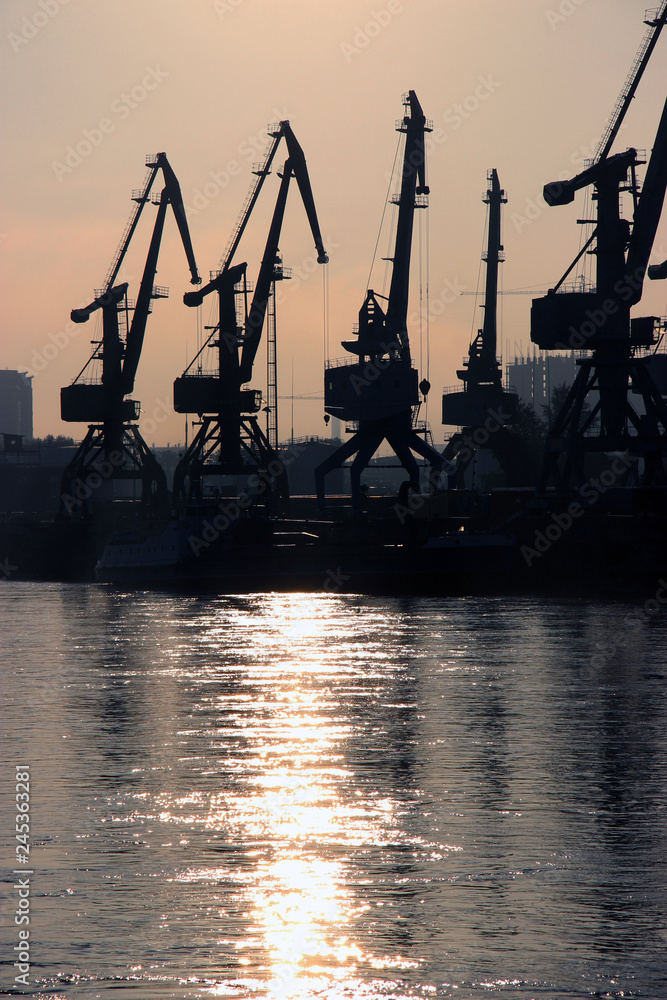 Obraz premium travelling along the Yenisei river