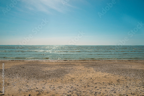 Fototapeta Naklejka Na Ścianę i Meble -  Beautiful tranquil seascape on sunny day