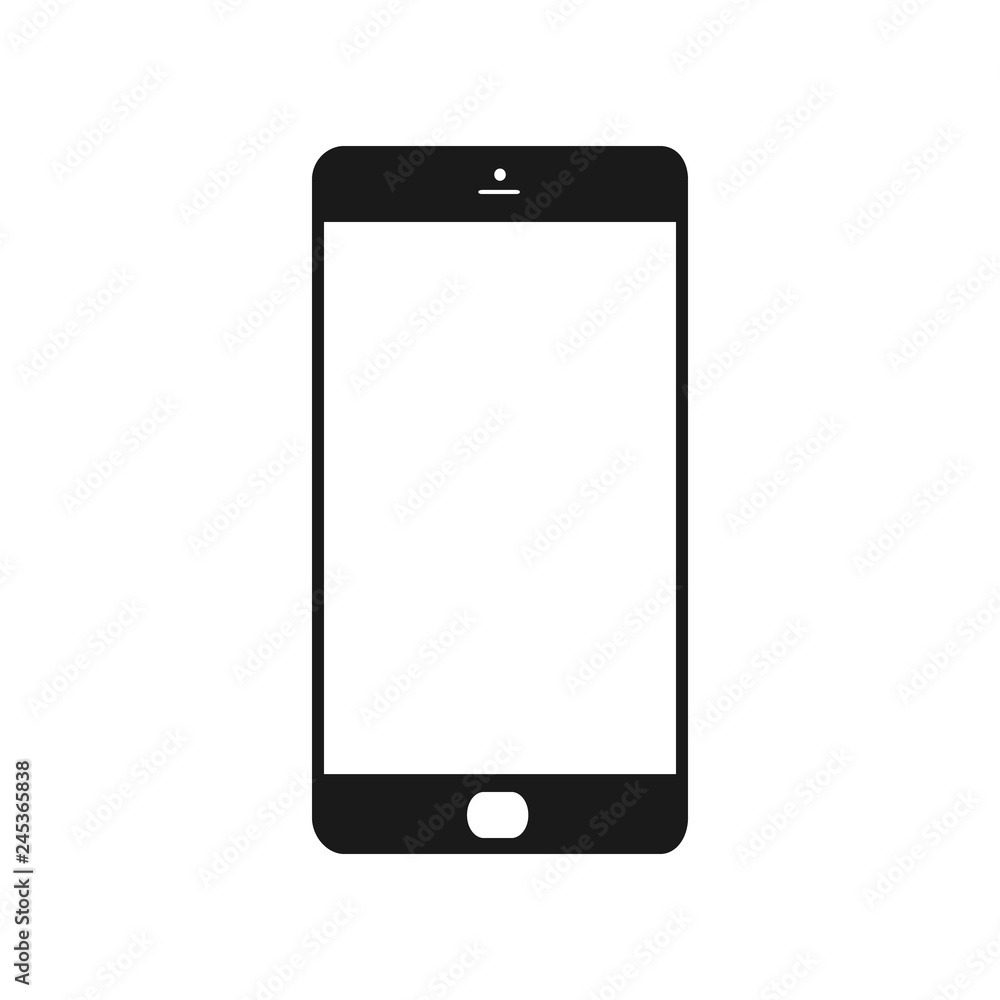 Wonderful design of a mobile phone on a white background Wonderful design of a mobile phone on a white background