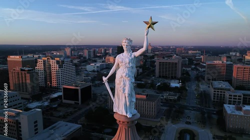 4K Aerial of Austin Texas Capitol