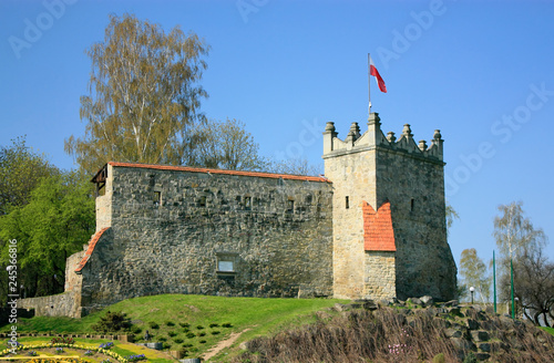 Castle ruins - Kowalska Tower. Nowy Sacz, Poland. photo