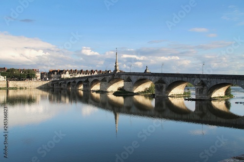 Jacques Gabriel bridge, Blois, Loire, architecture, old, medieval, city, landmark, historic, history, town, © Oleksandr
