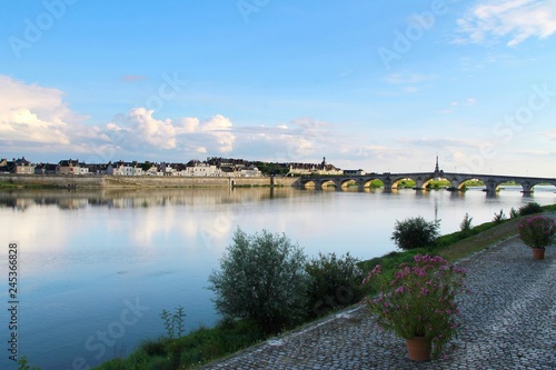 Jacques Gabriel bridge, Blois, Loire, architecture, old, medieval, city, landmark, historic, history, town,