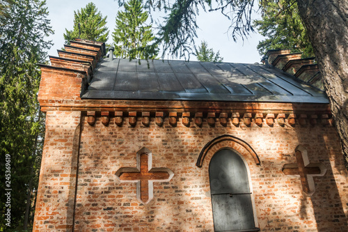 Old chapel at Wrede family cemetery. 18 September 2018 - Anjala, Kouvola, Finland. photo