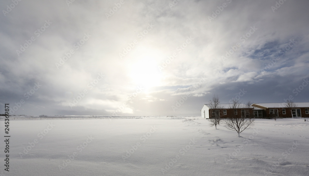 Winter landscape, Iceland