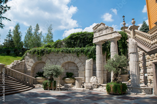 ancient ruins, Mizhhiria, Ukraine photo