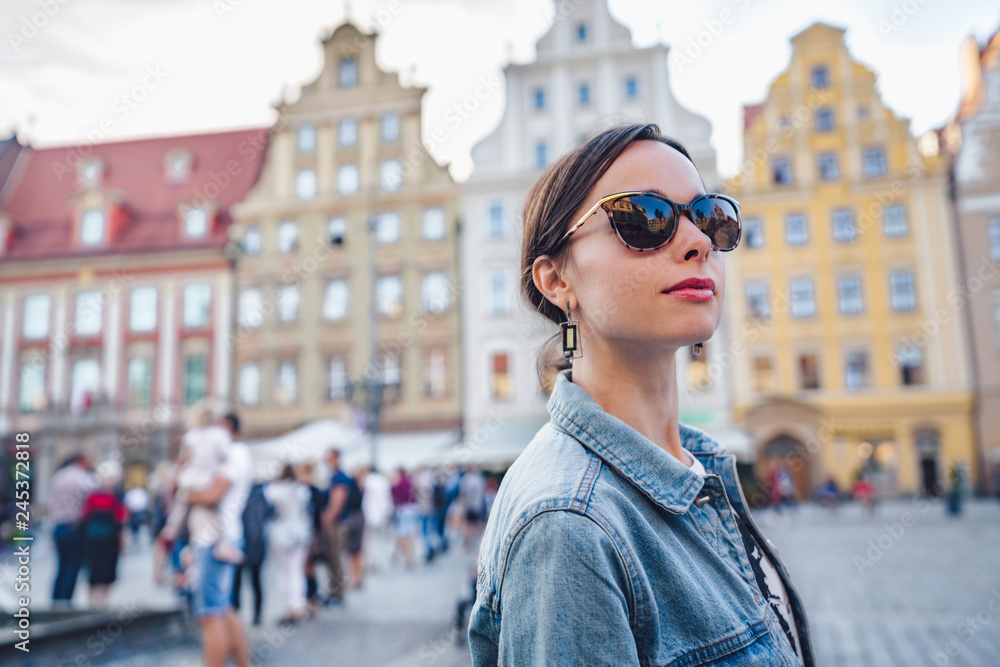 Attractive girl in Wroclaw