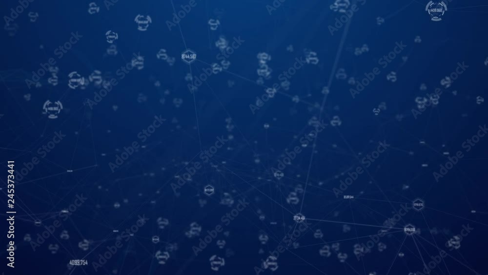 Digital Information Connection Background 4K Digital Information Connection Background 4K