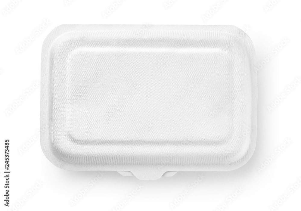 Top view of biodegradable paper food box Top view of biodegradable paper food box