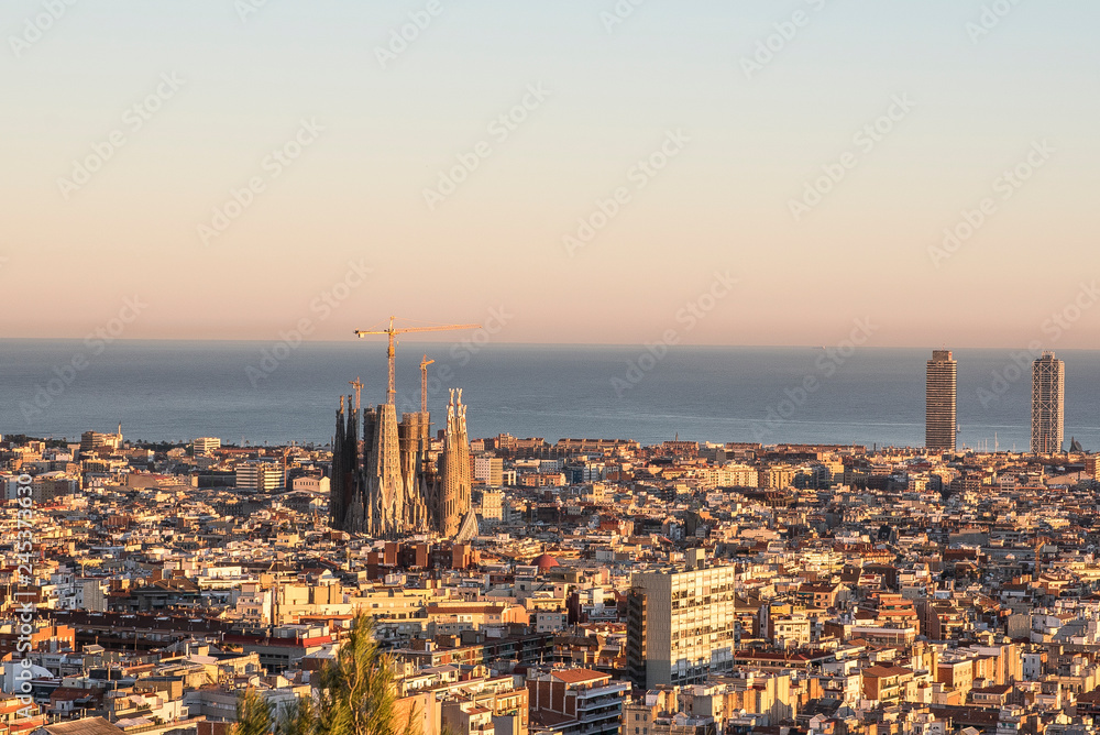 Sagrada Familia Foto Panoramica en Barcelona