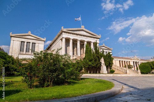 Exterior view of the Academy of Athens, Greece