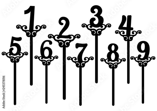 laser cutting digit pattern