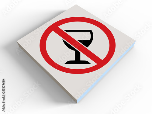 3D render - No alcohol drinks sign with shadows Free Download 3D render - No alcohol drinks sign with shadows - GFXLoad